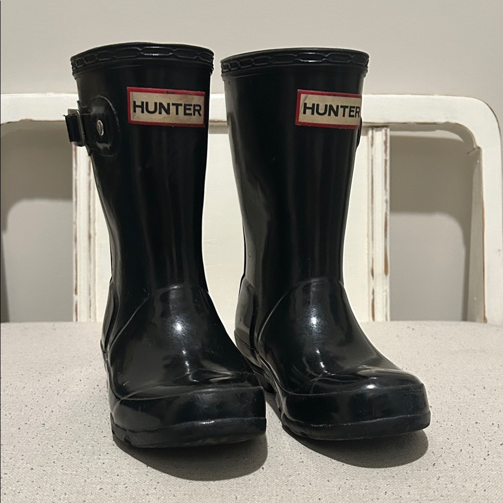 Hunter Kids Black Boots